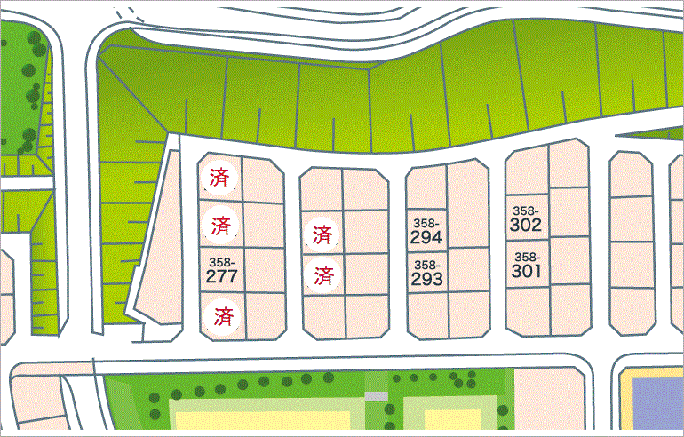 東広島市入野中山台分譲区画図2