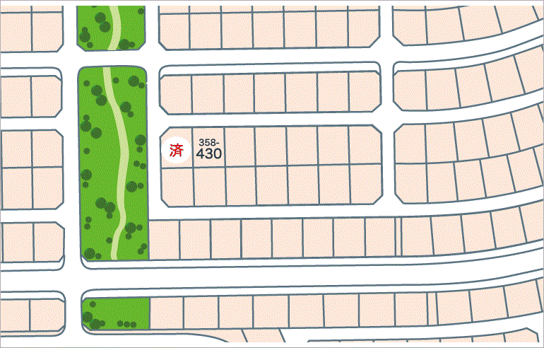 東広島市入野中山台分譲区画図8